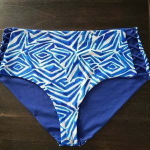High Waisted Reversable Bikini Bottom